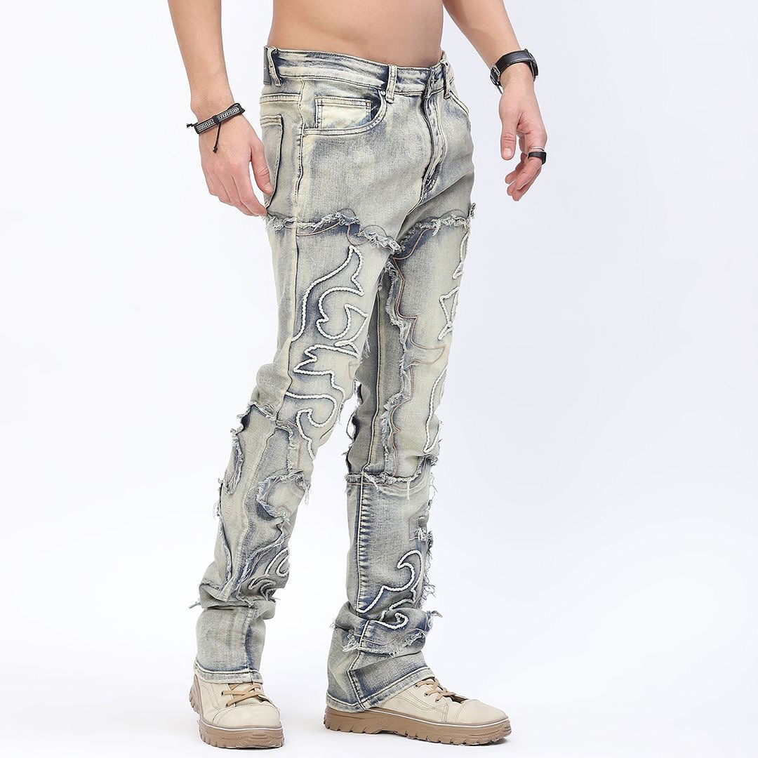 Men's Vintage Wash Stacked Denim